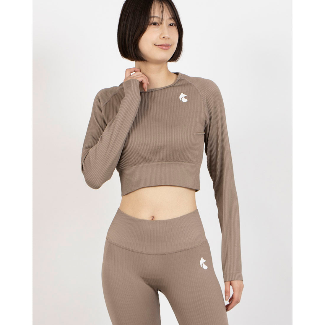 フォクシー FOXXIE フロー リブ ロングスリーブ トップス （MOCHA） MOCHA