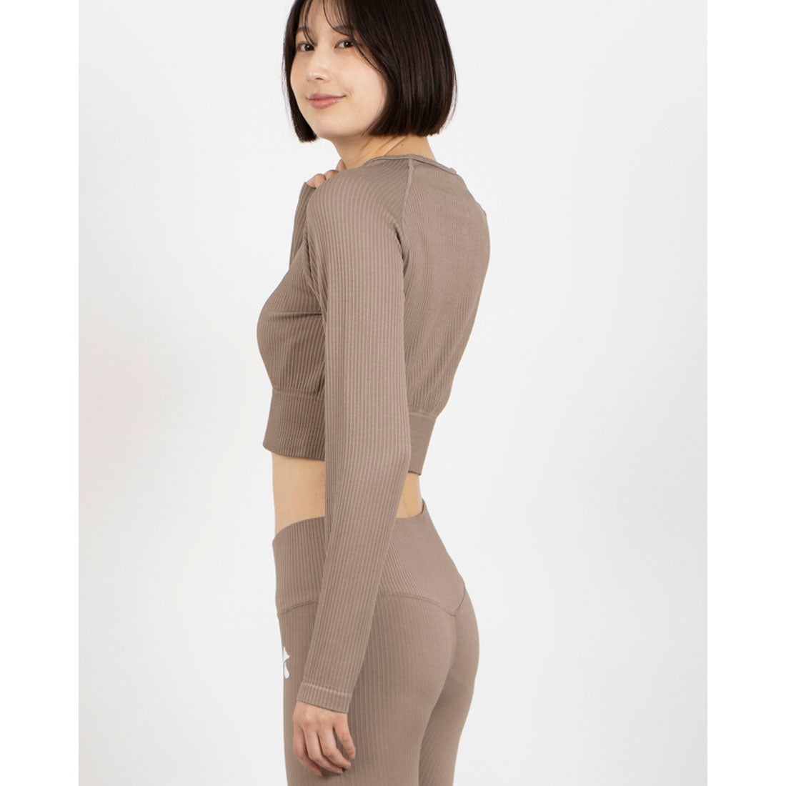 フォクシー FOXXIE フロー リブ ロングスリーブ トップス （MOCHA） MOCHA