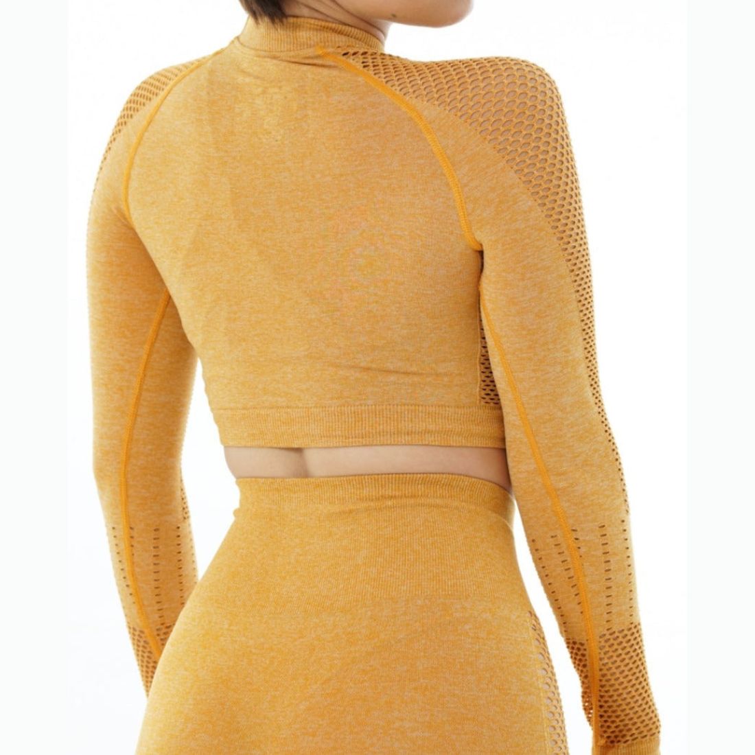 フォクシー FOXXIE フォース メッシュ クロップトップス （MUSTARD） MUSTARD