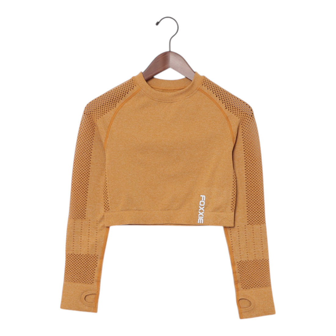 フォクシー FOXXIE フォース メッシュ クロップトップス （MUSTARD） MUSTARD