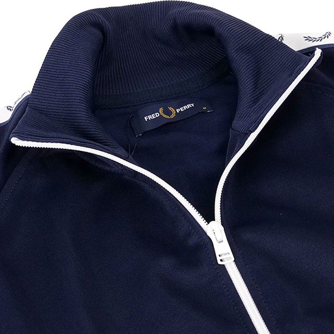FRED PERRY TAPED TRACK JACKET CARBON-BLUE [J4620-885]