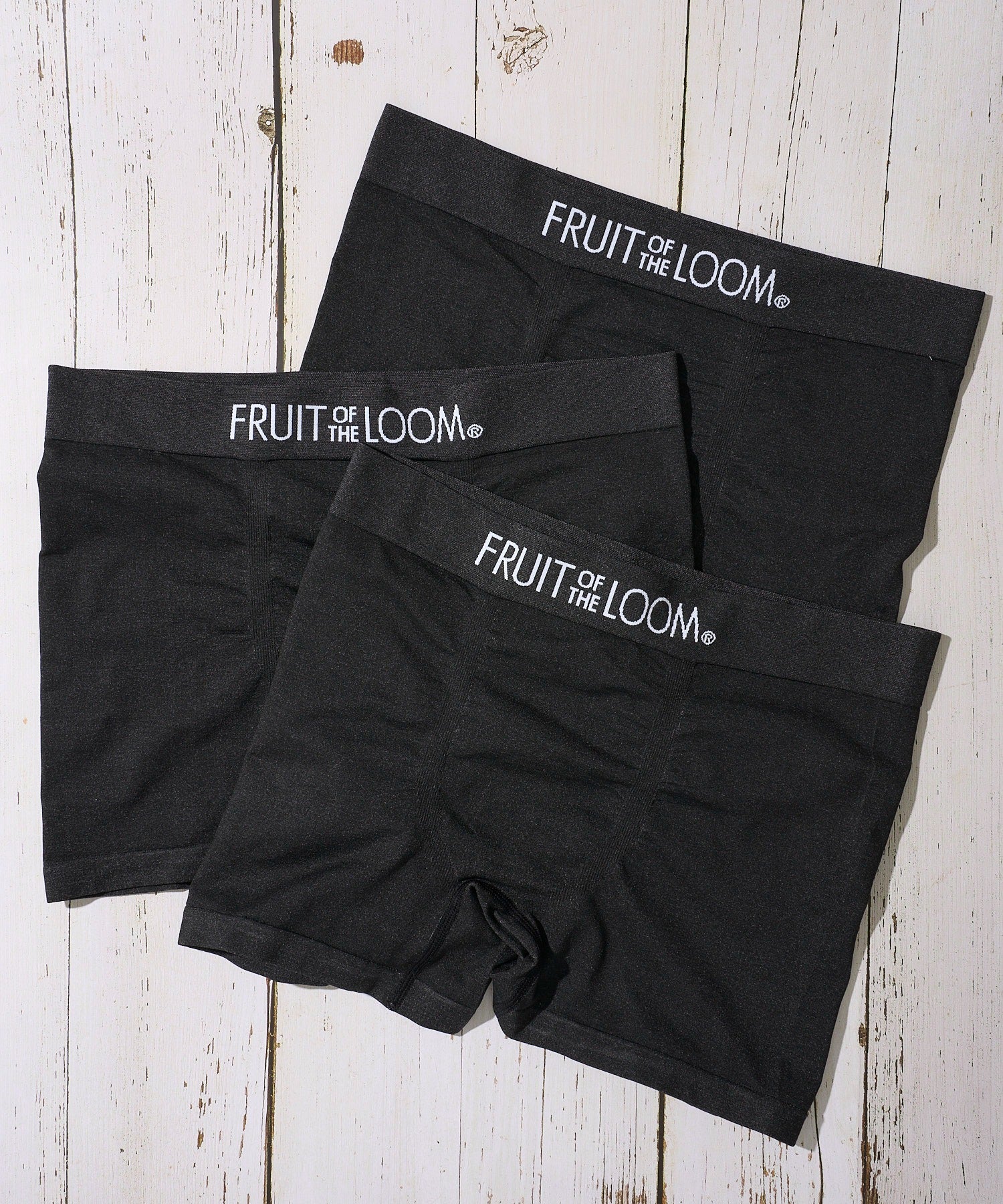フルーツオブザルーム FRUIT OF THE LOOM 【FRUIT OF THE LOOM/フルーツオブザルーム】成型ボクサーパンツ 3PセットBOX 【返品不可商品】 （ブラック） ブラック