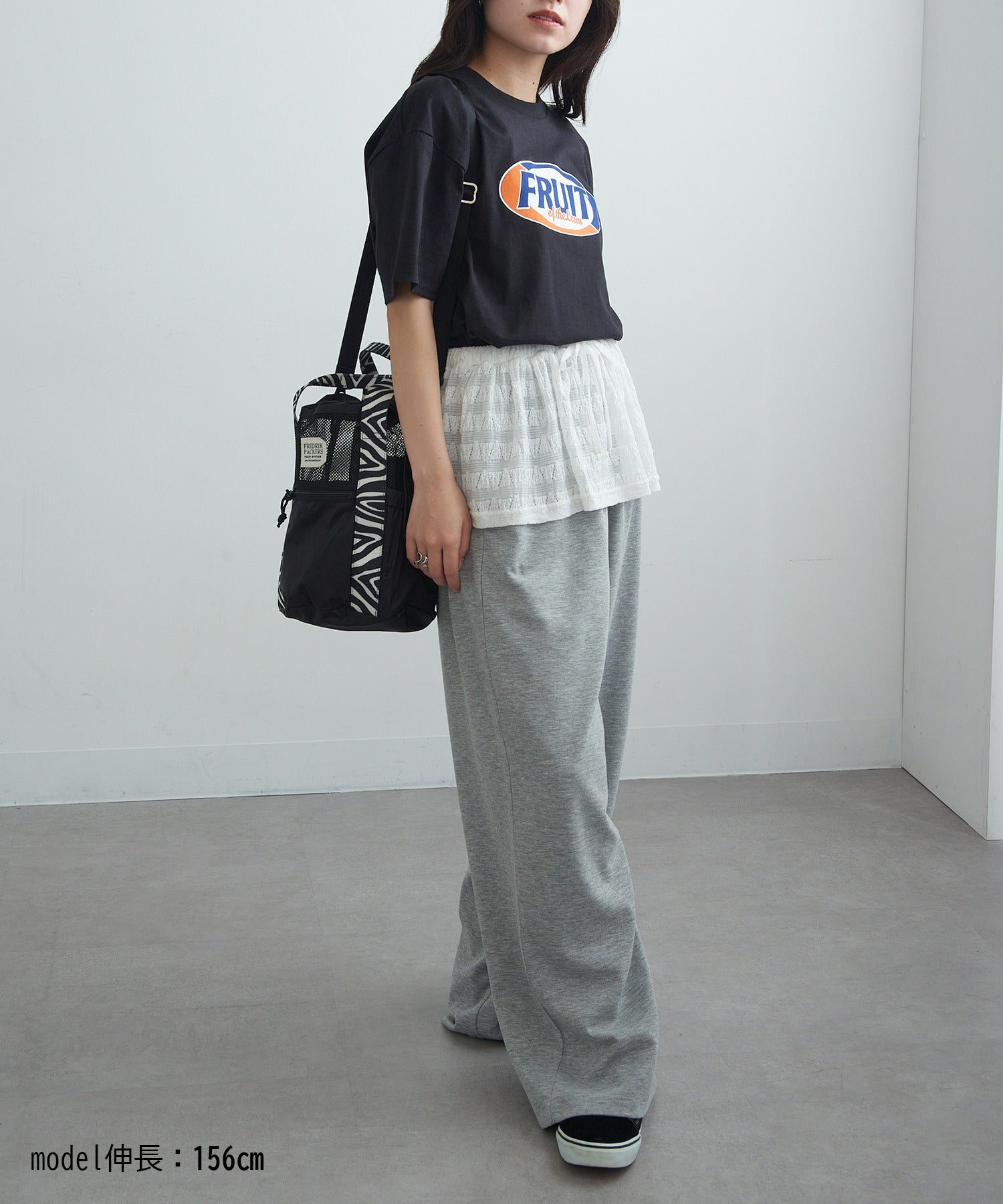 フルーツオブザルーム FRUIT OF THE LOOM FTL Print T-shirt （ブラック） ブラック