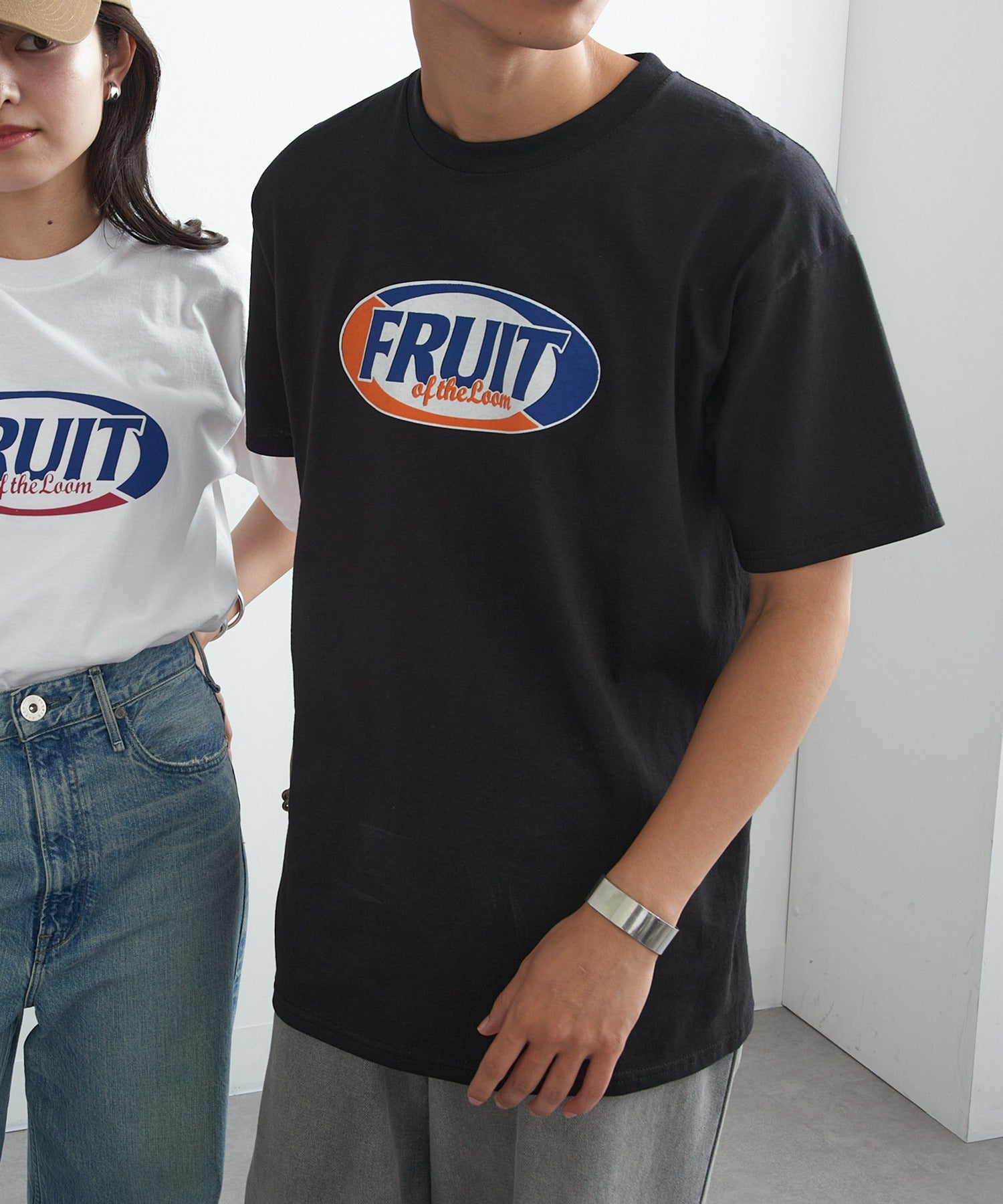 フルーツオブザルーム FRUIT OF THE LOOM FTL Print T-shirt （ブラック） ブラック