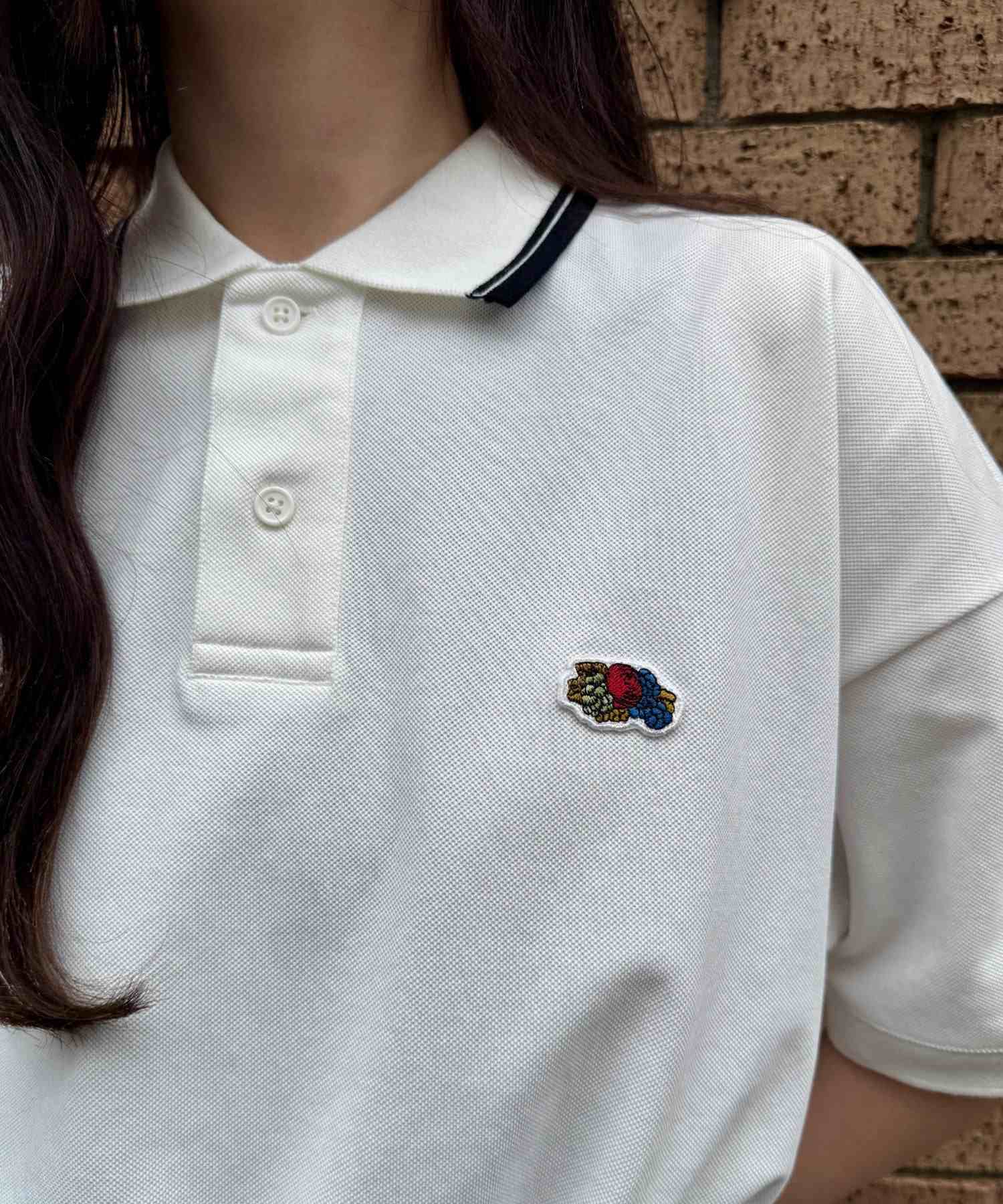フルーツオブザルーム FRUIT OF THE LOOM カノコポロシャツ （ホワイト） ホワイト