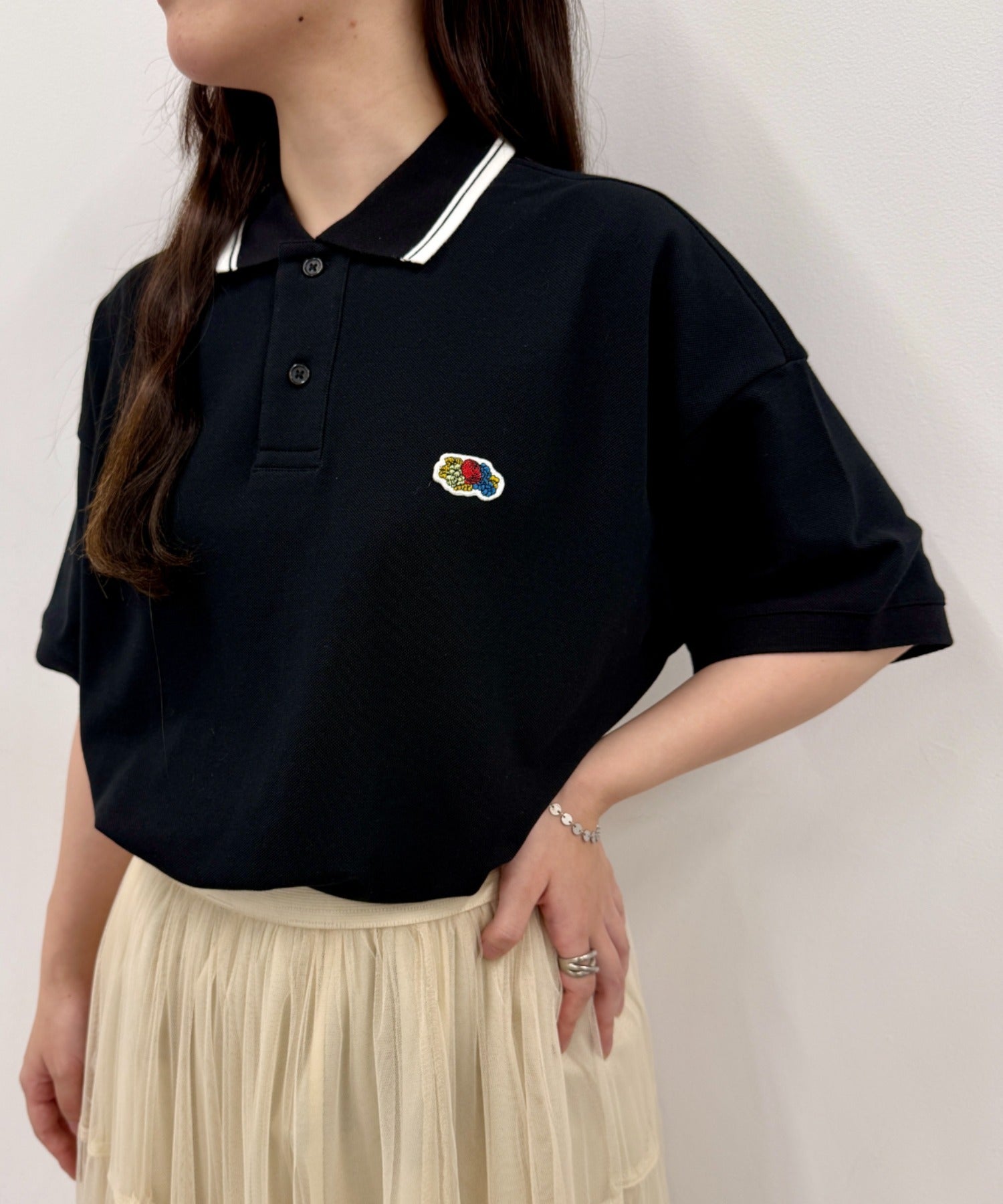 フルーツオブザルーム FRUIT OF THE LOOM カノコポロシャツ （ブラック） ブラック
