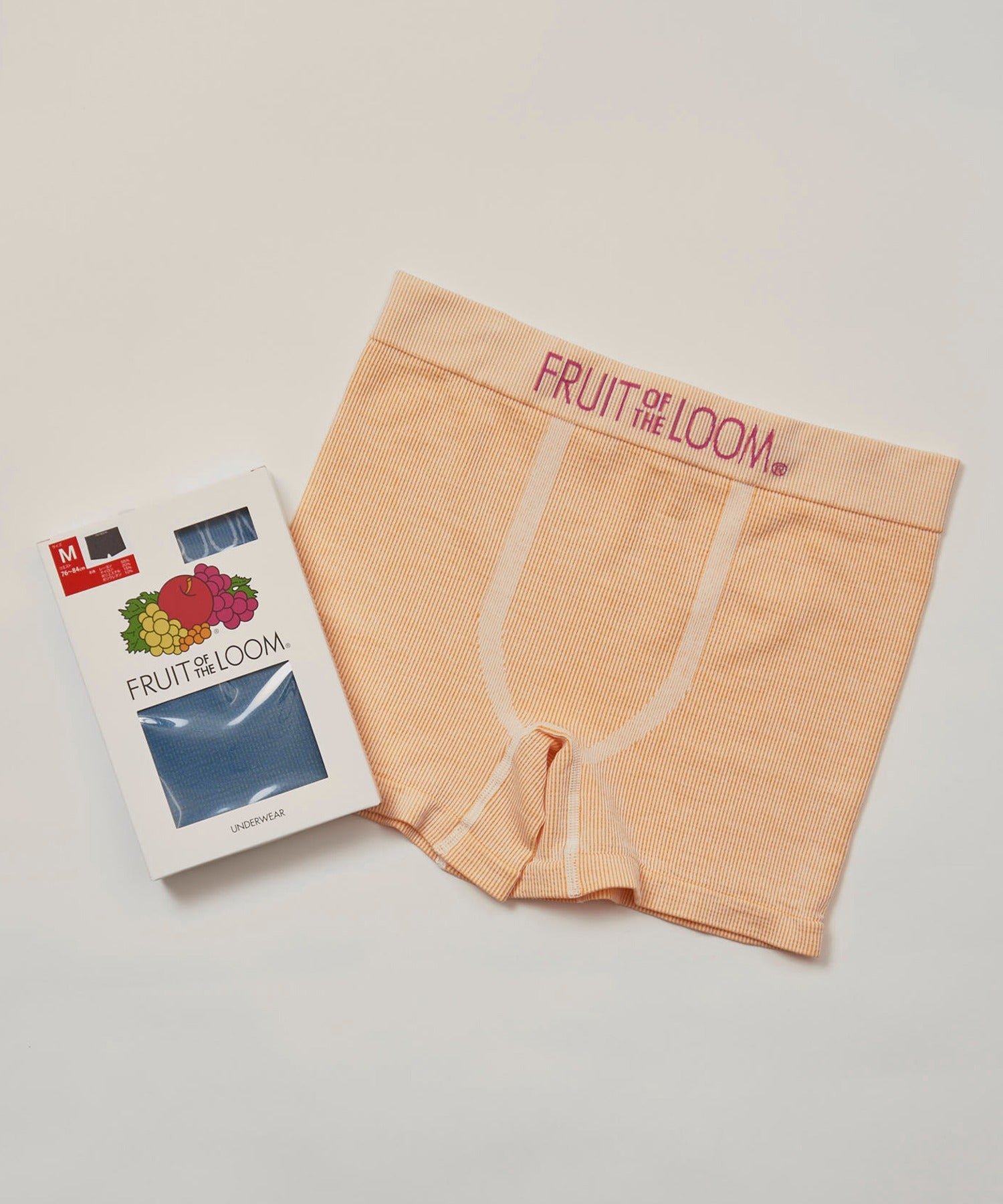 フルーツオブザルーム FRUIT OF THE LOOM リブ成型ボクサーパンツBOW3Pセット 80986500【返品不可商品】 （オレンジ） オレンジ