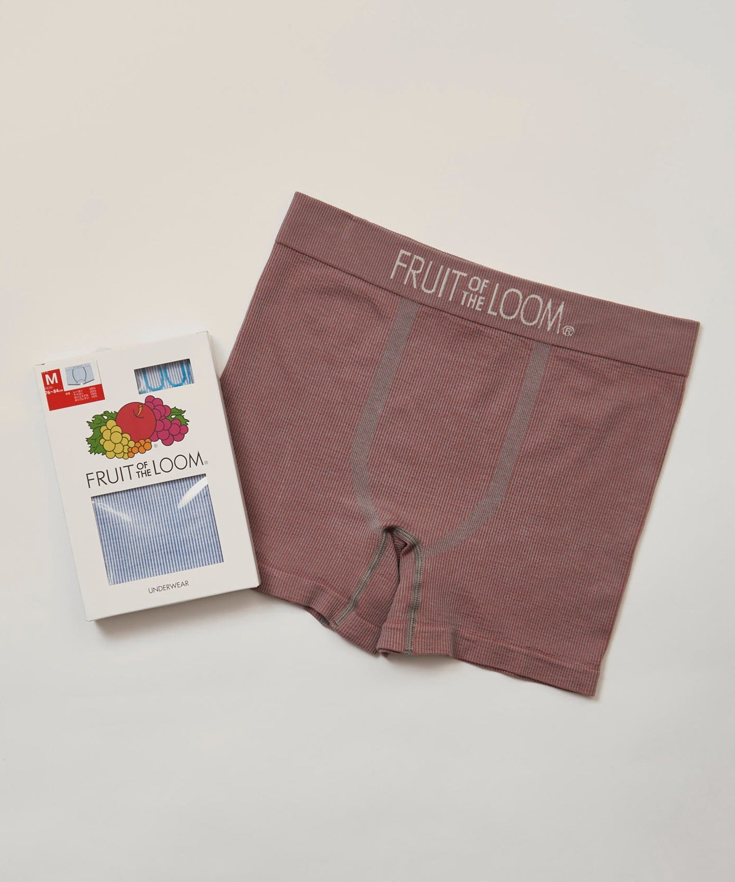 フルーツオブザルーム FRUIT OF THE LOOM リブ成型ボクサーパンツBOW3Pセット 80986500【返品不可商品】 （レッド） レッド