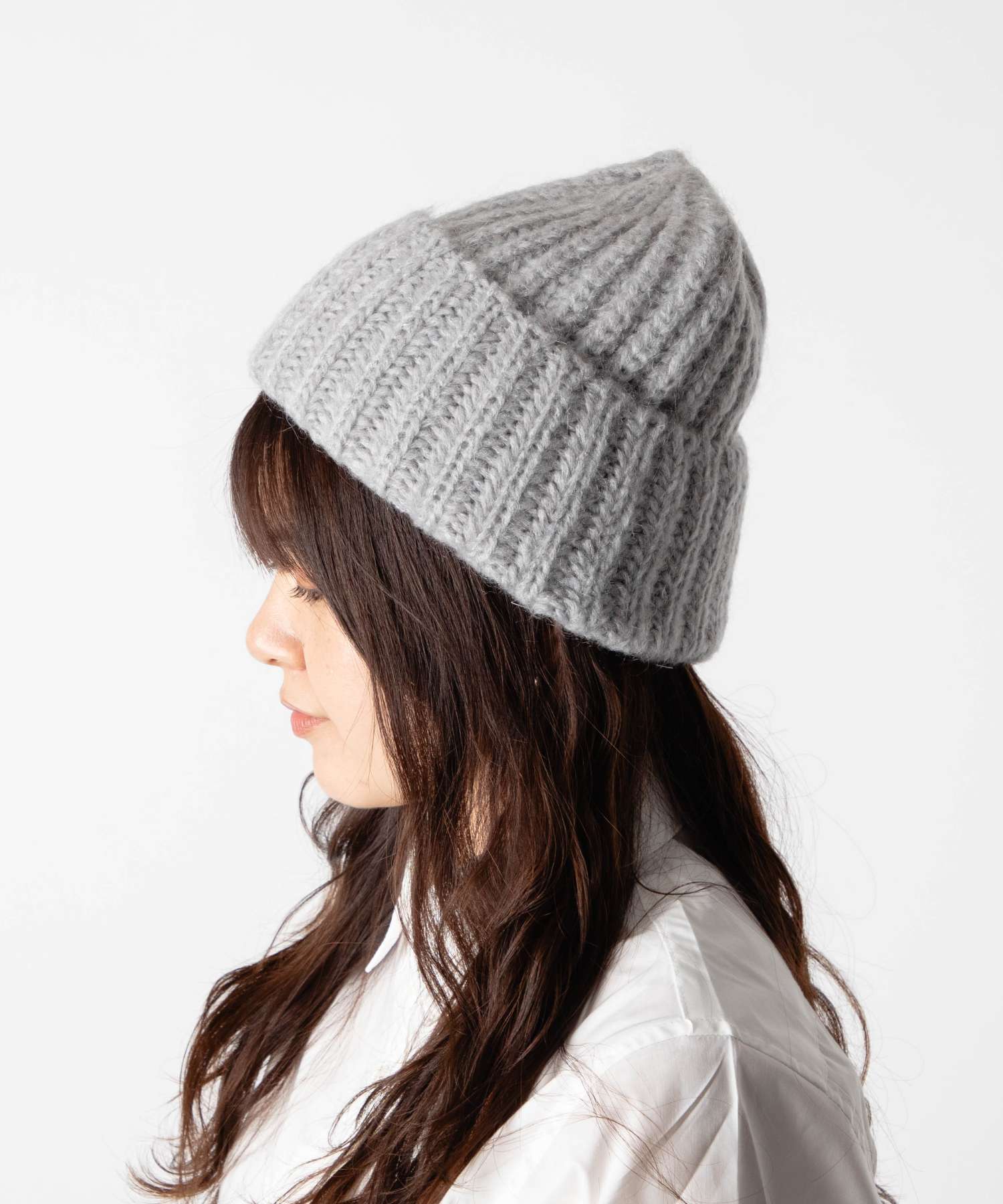 フラテリータリー FRATELLI TALLI 3874 帽子 レディース ビーニー帽 キャップ モヘヤニット帽 カジュアル キャップ （ライトグレー） ライトグレー