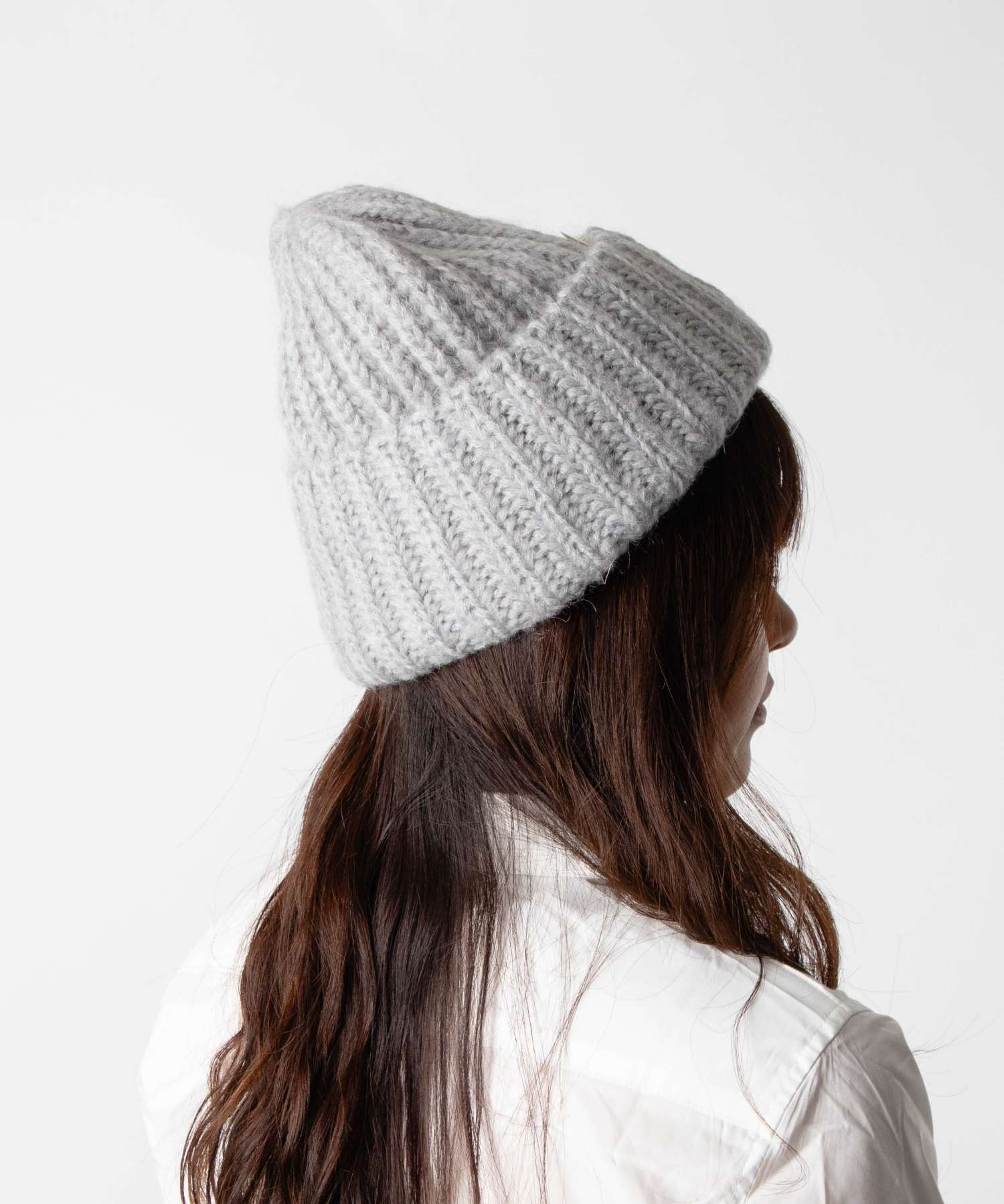 CLANE MUFFLER KNIT CAP グレー St. Léger Hat & Cowl | Knitting Pattern by Mary Joy
