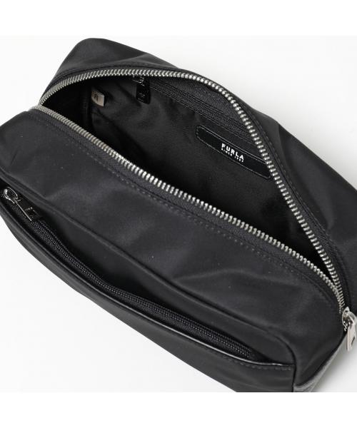 FURLA Furla Clutch Bag MAN COSMO nylon × leather