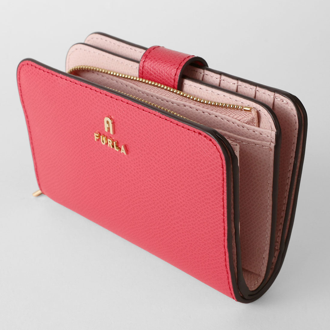 フルラ FURLA 2つ折り財布 カメリア コンパクトウォレット M WP00314 ARE000 4305S 1 007 （ルビー/コローラ） ルビー/コローラ