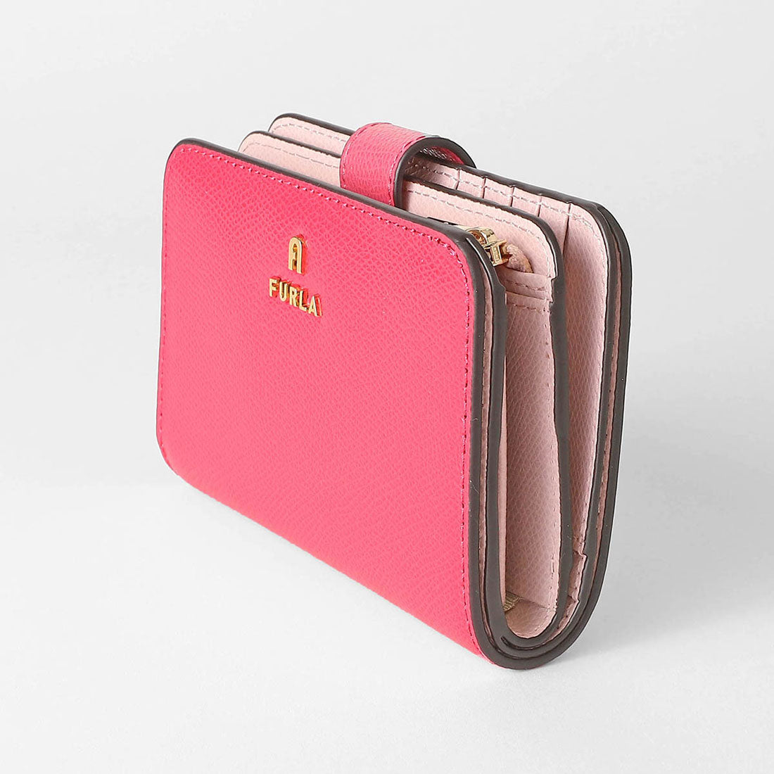 フルラ FURLA 2つ折り財布 カメリア コンパクトウォレット M WP00314 ARE000 4504S 1 007 （ベルベットピンク/コローラ） ベルベットピンク/コローラ