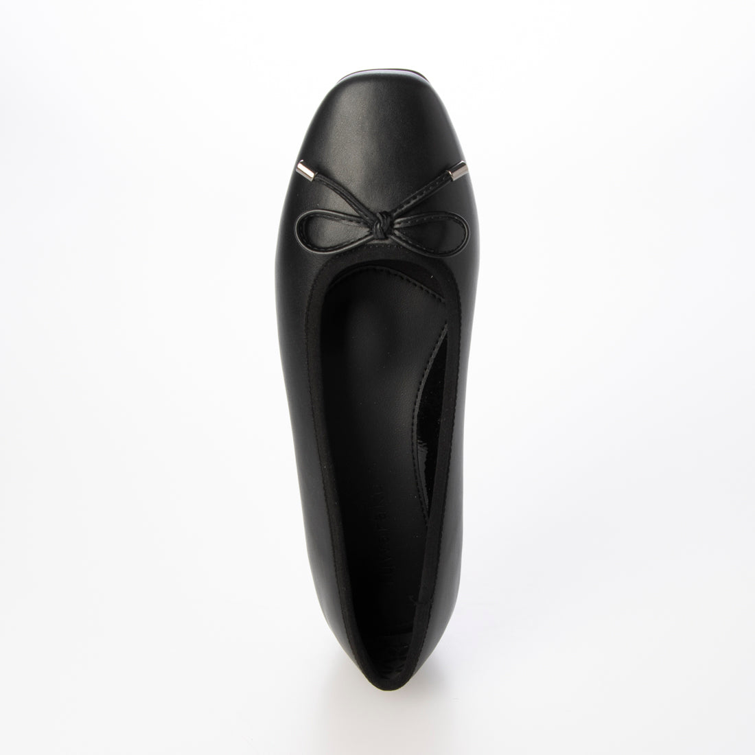 幅広 3E 防水 バレエパンプス ＜1.0cmヒール＞ 【22.0cm～25.0cm】 FR-1121 fuwaraku BLK