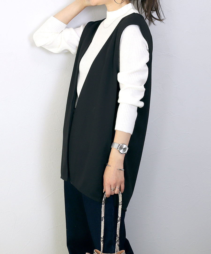 Aletta vita Deep V Vest with Back Tucks