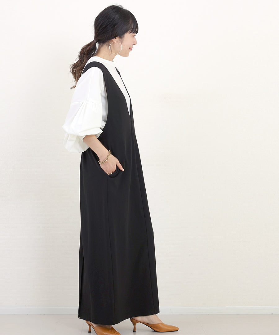 阿蕾塔·維塔 Aletta vita 雙交叉深V背帶連衣裙