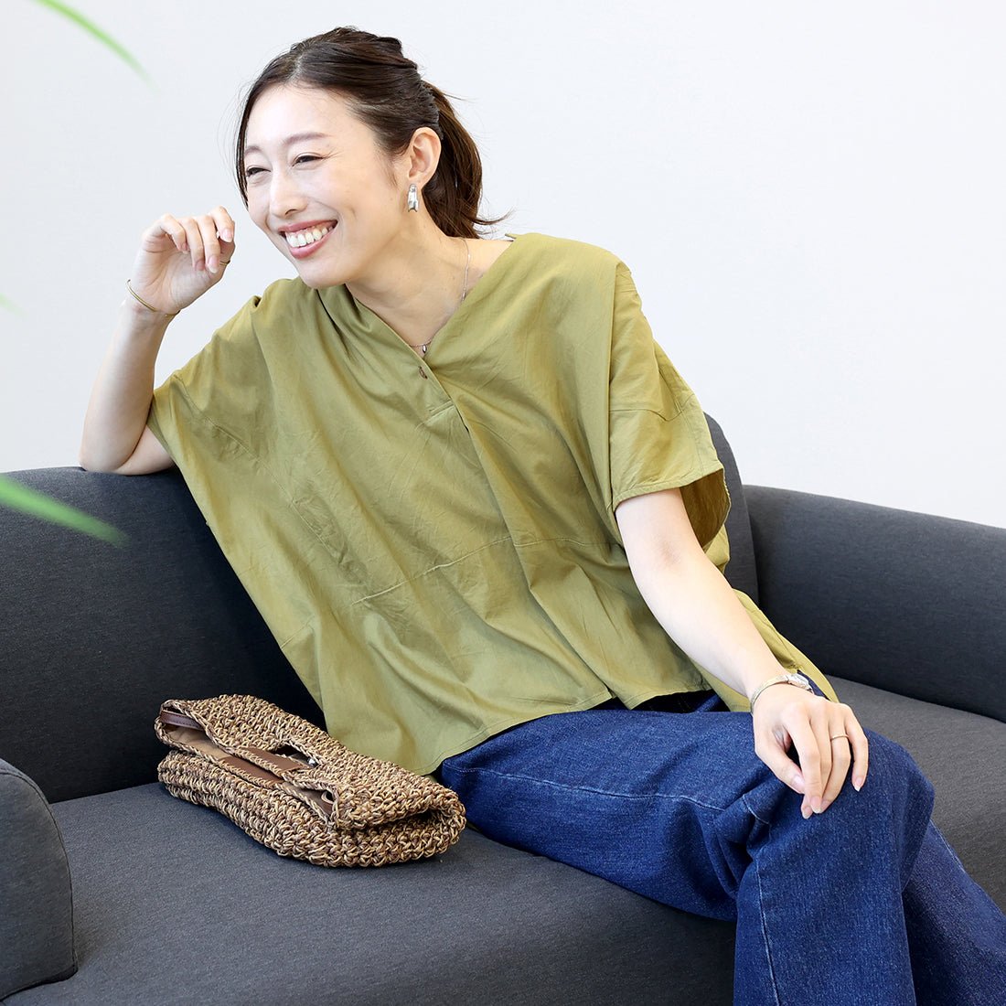 アレッタ ヴィータ Aletta vita キャンブリックコットンスキッパーブラウス （オフホワイト） オフホワイト