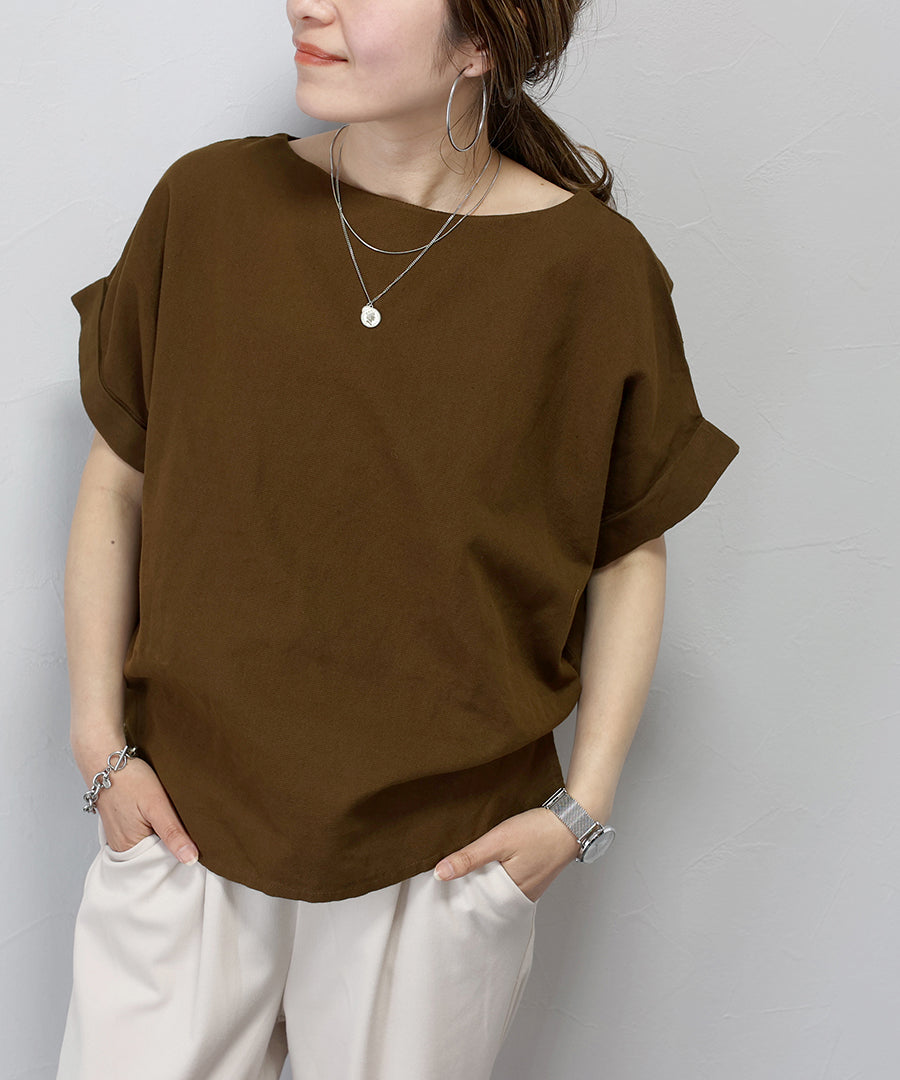 阿蕾塔·維塔 Aletta vita 棉麻船領寬鬆上衣