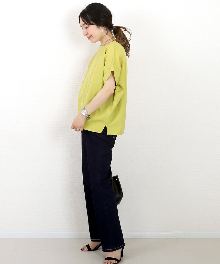 阿蕾塔·維塔 Aletta vita 棉麻船領寬鬆上衣