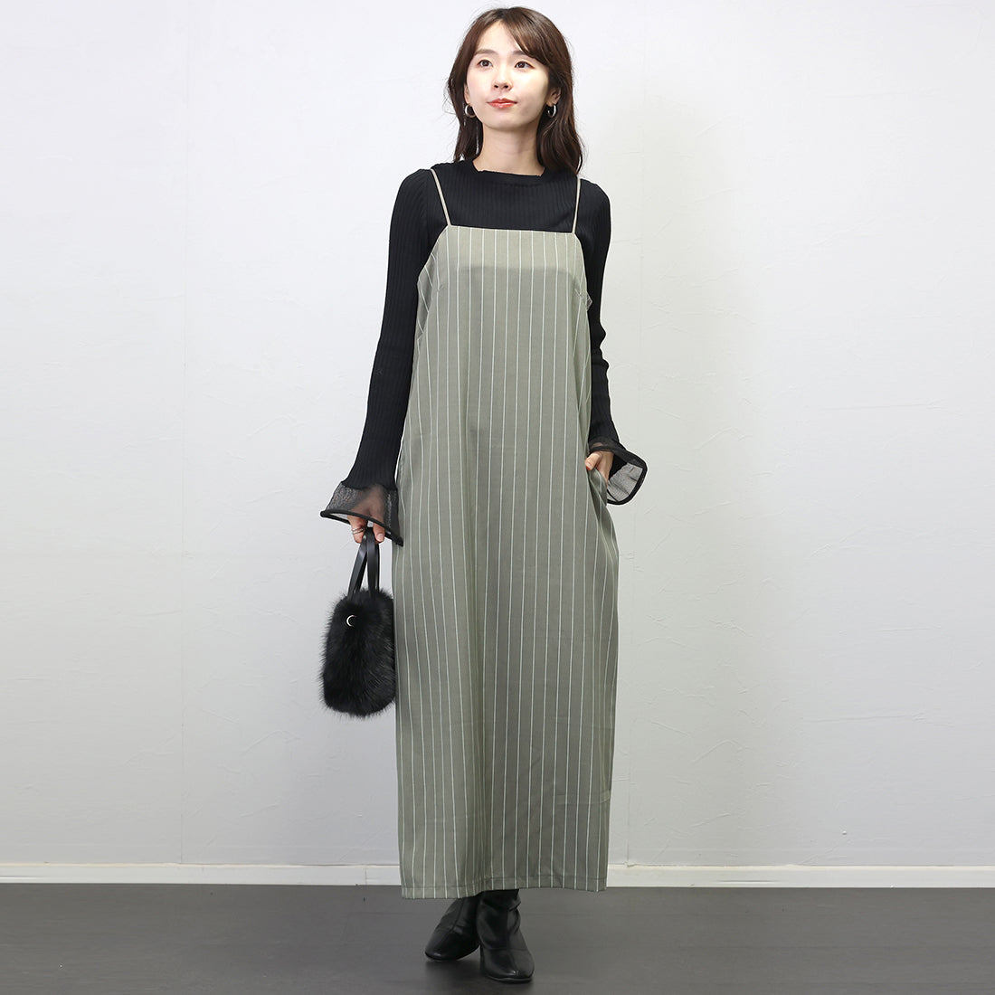 Aletta vita Estelle Twill Stripe Camisole Dress