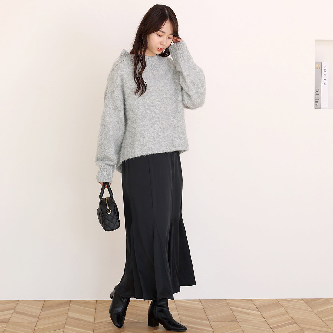 アレッタ ヴィータ Aletta vita 天竺起毛ハイネックニットプルオーバー