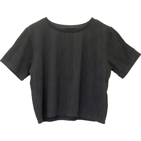 アレッタ ヴィータ Aletta vita ウェーブジャガード半袖プルオーバー （オフホワイト） オフホワイト