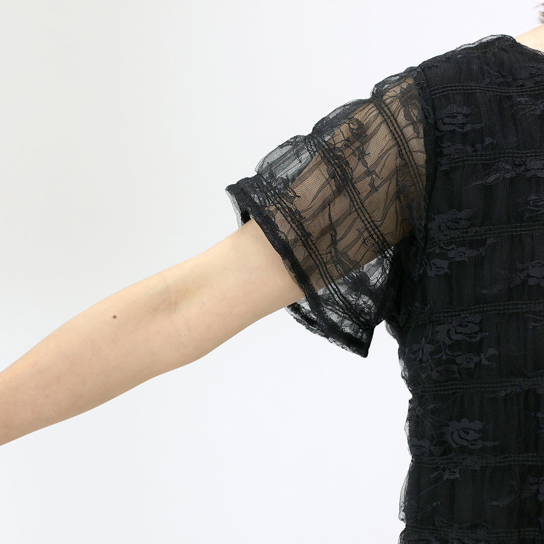 アレッタ ヴィータ Aletta vita レースレイヤードプルオーバー （オフホワイト） オフホワイト