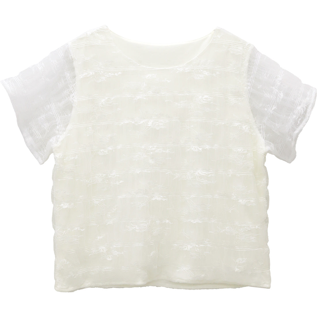 アレッタ ヴィータ Aletta vita レースレイヤードプルオーバー （オフホワイト） オフホワイト