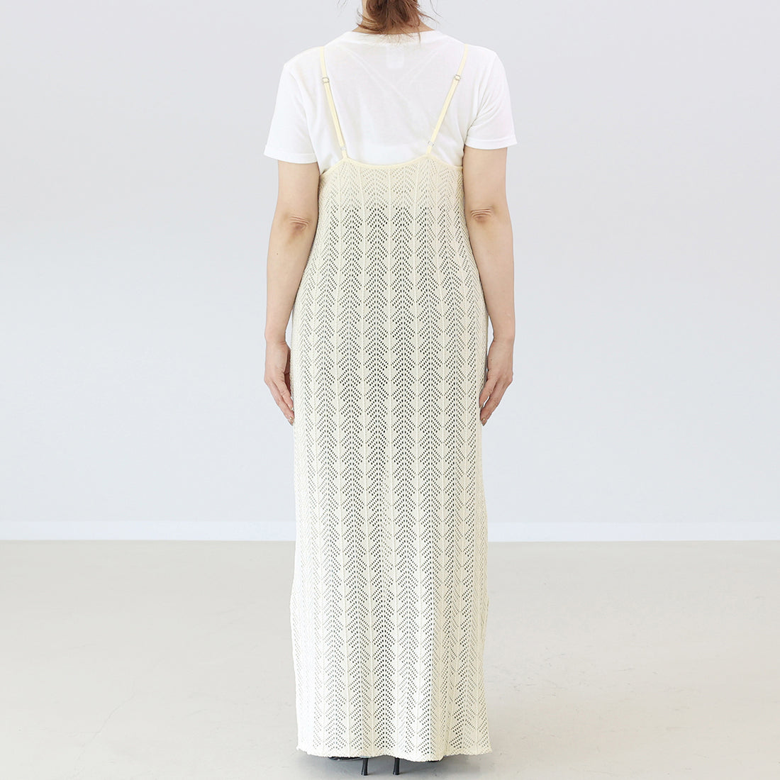 アレッタ ヴィータ Aletta vita T/Cカットレースキャミワンピース （ブラック） ブラック