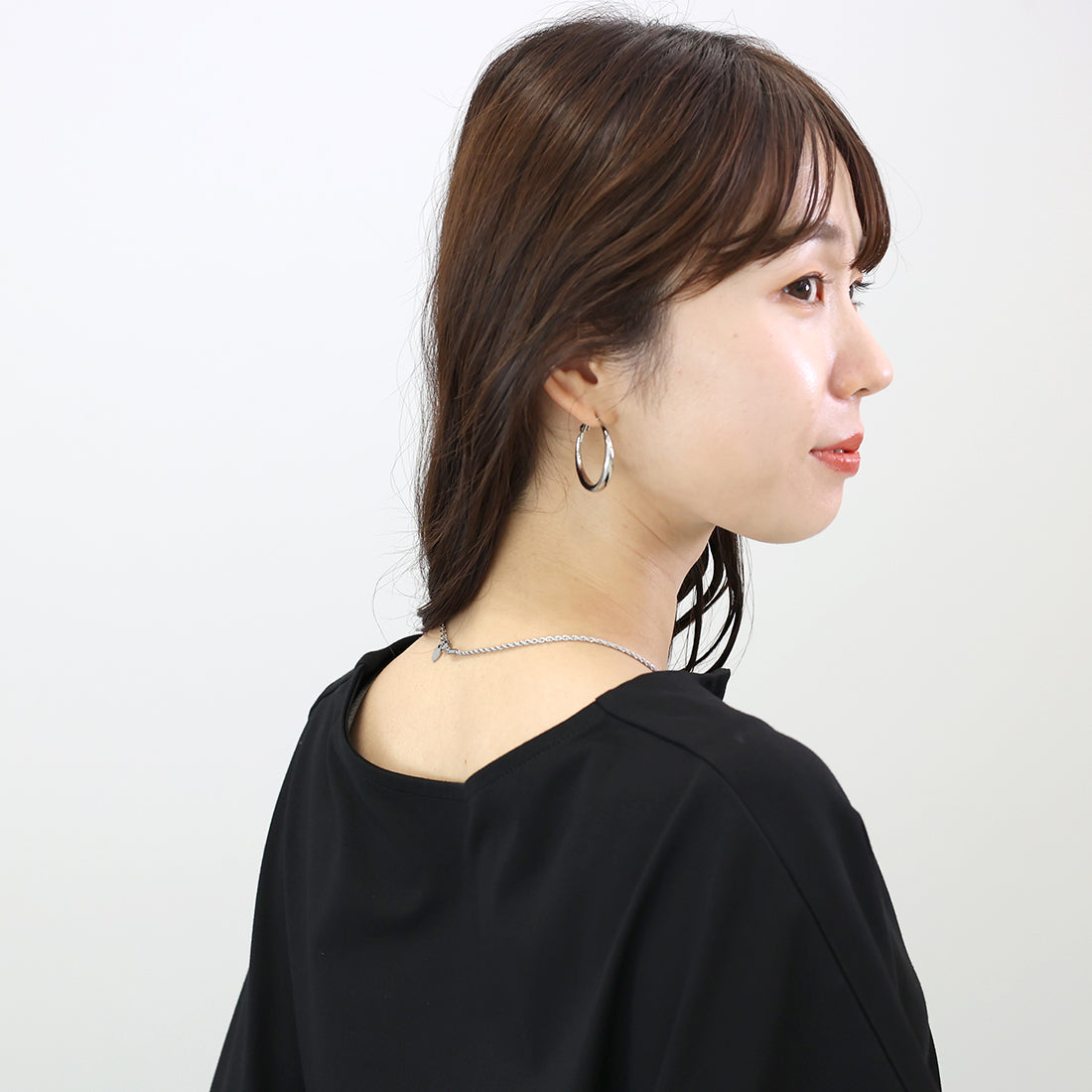 アレッタ ヴィータ Aletta vita ロープチェーンステンレスショートネックレス （シルバー） シルバー