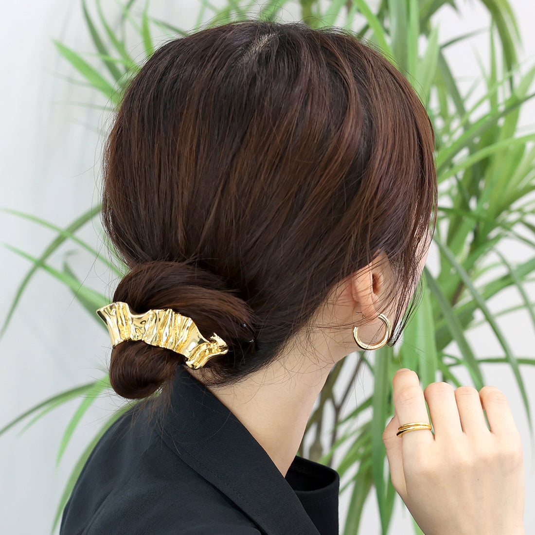 アレッタ ヴィータ Aletta vita メタルフリルヘアークリップ （ゴールド） ゴールド