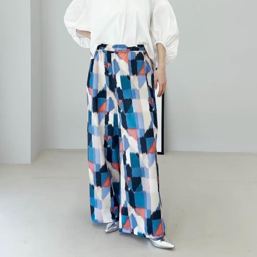 アレッタ ヴィータ Aletta vita 10ozカラーデニムタックワイドパンツ （ベージュ） ベージュ