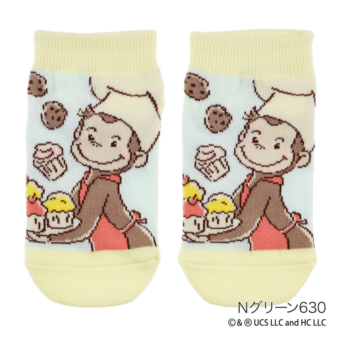 フクスケ fukuske 福助 【おさるのジョージ】 靴下 キャラクター柄 スニーカー丈 ジョージ子供 キッズ フクスケ fukuske ふくすけ