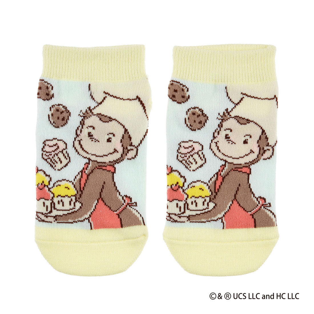 フクスケ fukuske 福助 【おさるのジョージ】 靴下 キャラクター柄 スニーカー丈 ジョージ子供 キッズ フクスケ fukuske ふくすけ