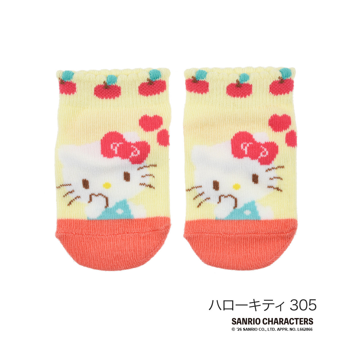 フクスケ fukuske 【サンリオキャラクターズ】 靴下 ハローキティ シナモロール シナモン マイメロディ(1621-6P0)ハローキティ305 M （ハローキティ305） ハローキティ305