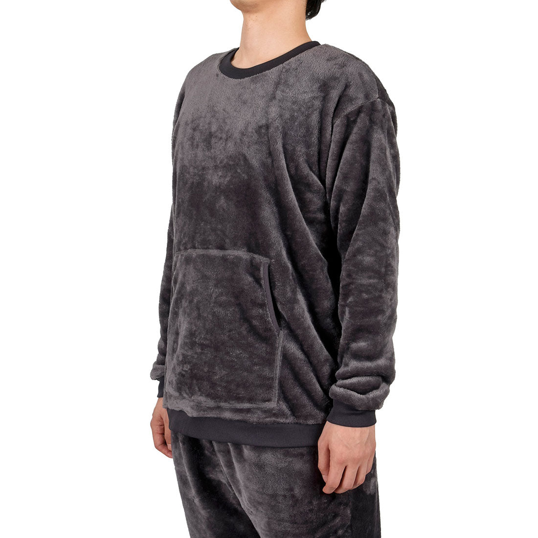 フクスケ fukuske 福助 【fukuske FUN】トップスのみ ルームウェア トップス 無地 長袖 ポケット付き 紳士 男性 メンズ フクスケ fukuske ふくすけ