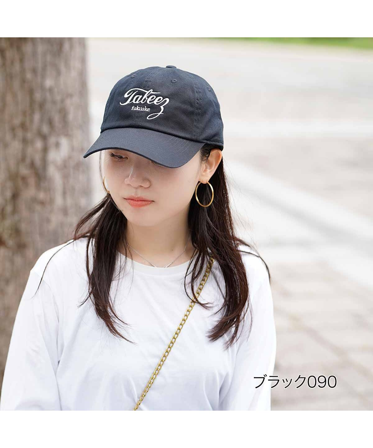 フクスケ fukuske 福助 公式 キャップ 帽子 fukuske 無地 ワンポイント刺繍 tabeez CAP23004