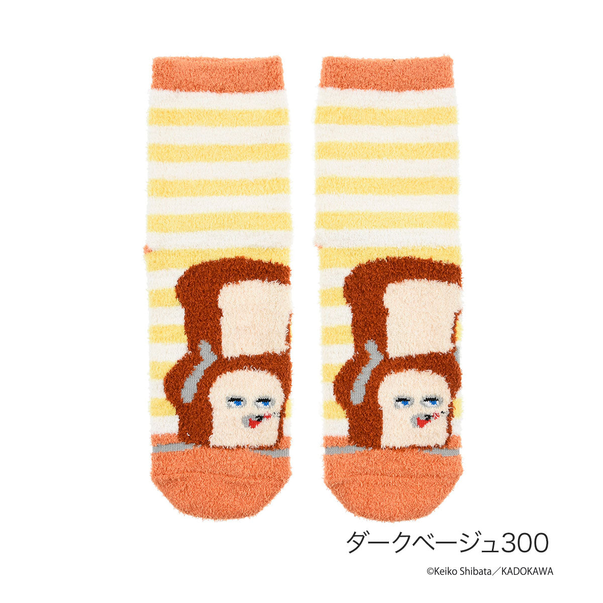 フクスケ fukuske 福助 【パンどろぼう】 靴下 パンどろぼう クルー丈 (369-25B4)子供 キッズ フクスケ fukuske ふくすけ （ダークベージュ300） ダークベージュ300