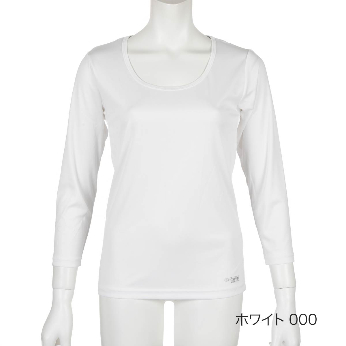 フクスケ fukuske 【Colantotte(コラントッテ)】 インナートップス 無地 8分袖 血行促進(HRT-7011)ホワイト000 M （ホワイト000） ホワイト000