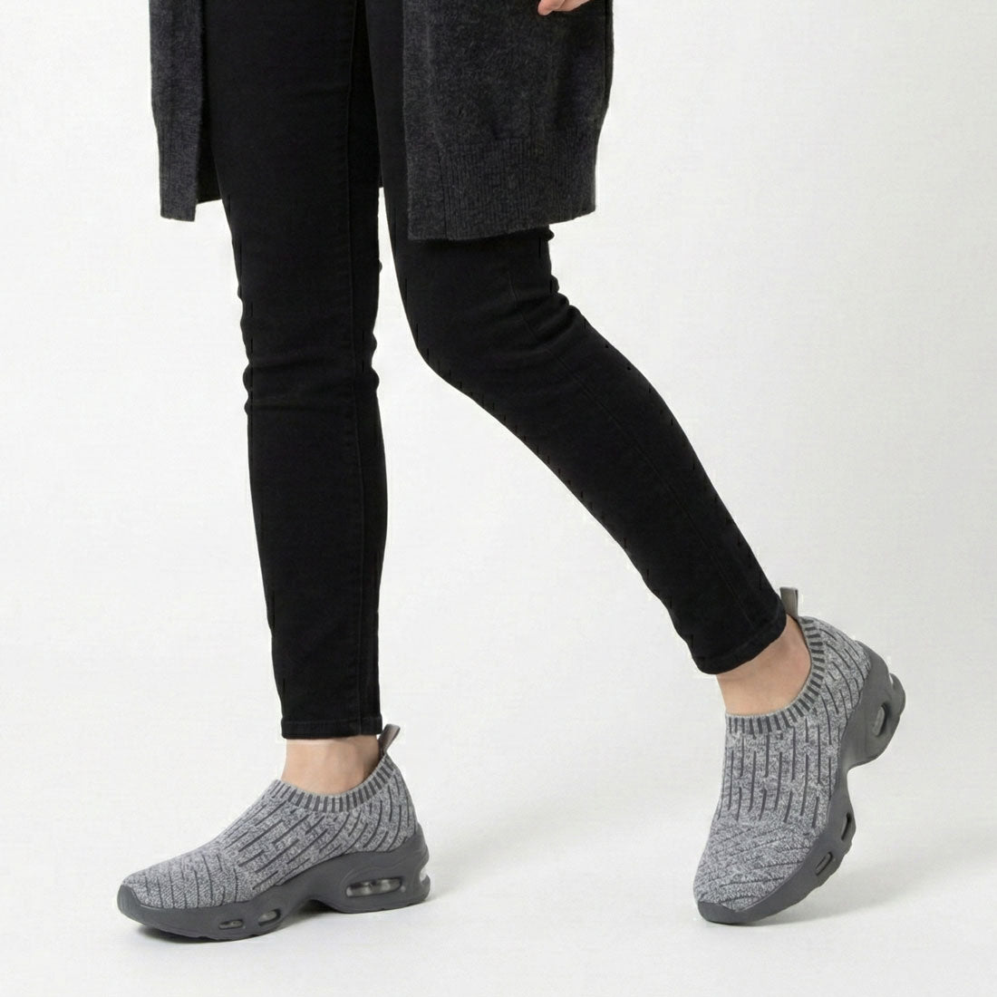 ゴムゴム Gomu56 エアークッションニットスニーカー （GY） GY