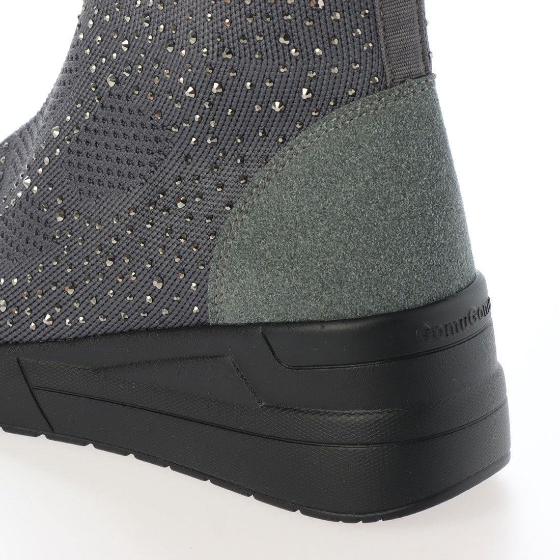 Gomu Gomu 56 Sparkly Knit High-Cut Sneakers