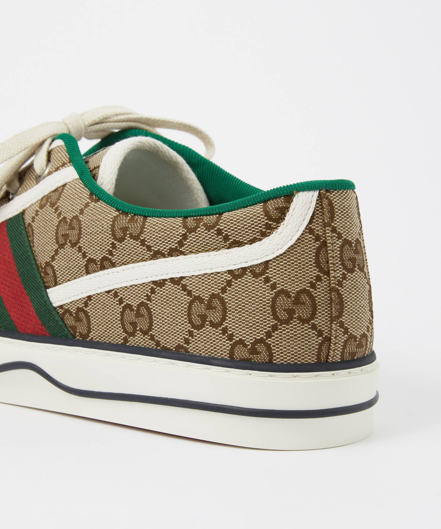 グッチ GUCCI 606111 HVK20 スニーカー メンズ シューズ テニス 1977 GGパターン キャンバス ローカット ラバー ベージュ×エボニー 28.5cm