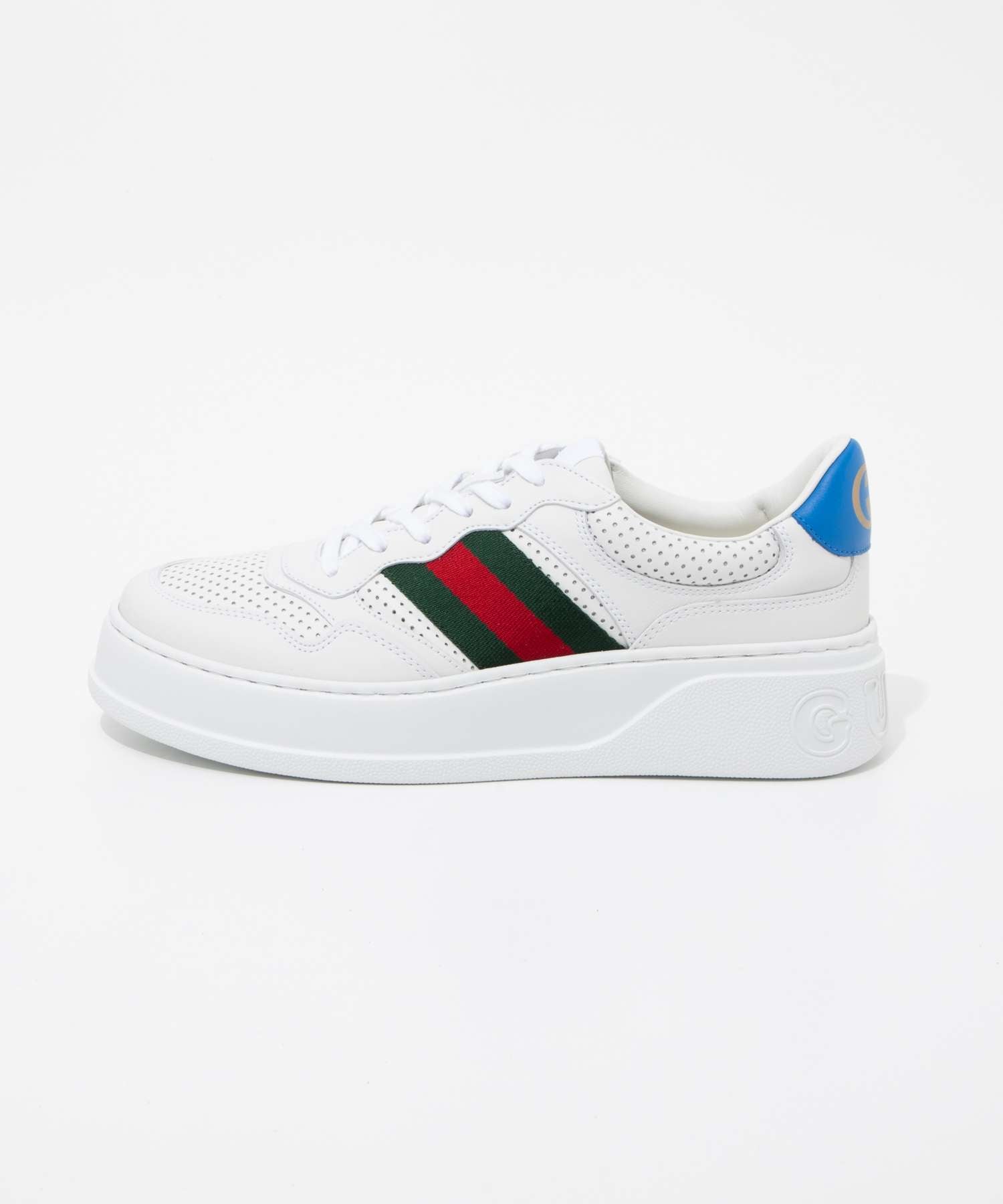 グッチ GUCCI 669698 UPG10 スニーカー メンズ シューズ ウェブ ストライプ フラット レースアップ クロージャー SNEAKER