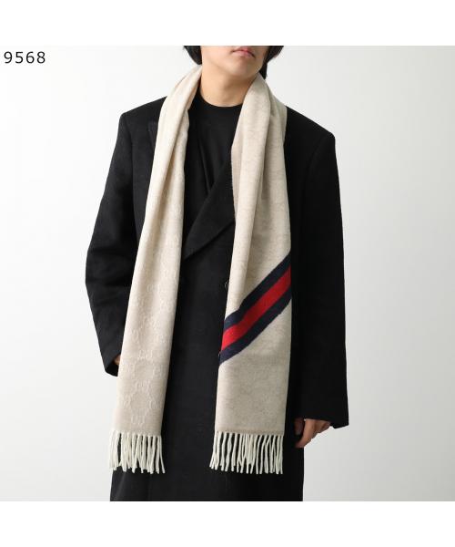 Gucci GUCCI GUCCI Scarf 570603 3G200 GG Logo wool
