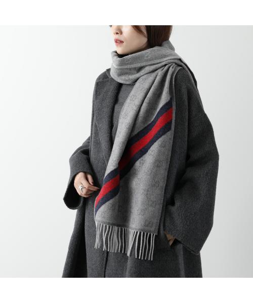 Gucci GUCCI GUCCI Scarf 570603 3G200 GG Logo wool
