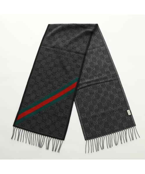 Gucci GUCCI GUCCI Scarf 570603 3G200 GG Logo wool