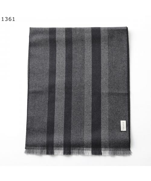 【GUCCI 】ロゴマフラー Gucci GUCCI GUCCI Scarf 387574 4G200 wool Stole