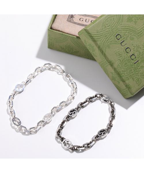 グッチ GUCCI GUCCI ブレスレット 620798 J8400 インターロッキングG チェーン （8106/シルバー(艶あり)） 8106/シルバー(艶あり)