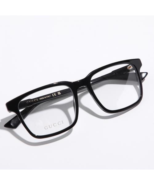 グッチ GUCCI GUCCI メガネ GG1120O スクエア型 アイウェア （001/BLACK-BLACK-TRANSARENT） 001/BLACK-BLACK-TRANSARENT