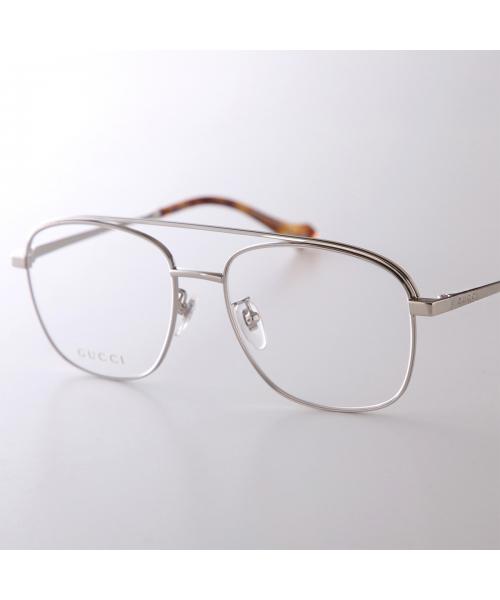 グッチ GUCCI GUCCI メガネ GG1103O ウェリントン ティアドロップ型 （003/シルバー） 003/シルバー
